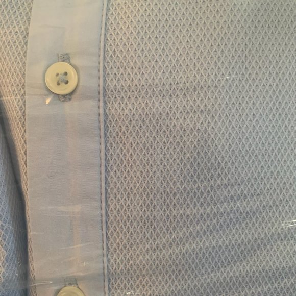 NWT LANDS' END PETITE LONG SLEEVE POPLIN BUTTON TUNIC SOFT SKY BLUE 18P - Picture 6 of 6